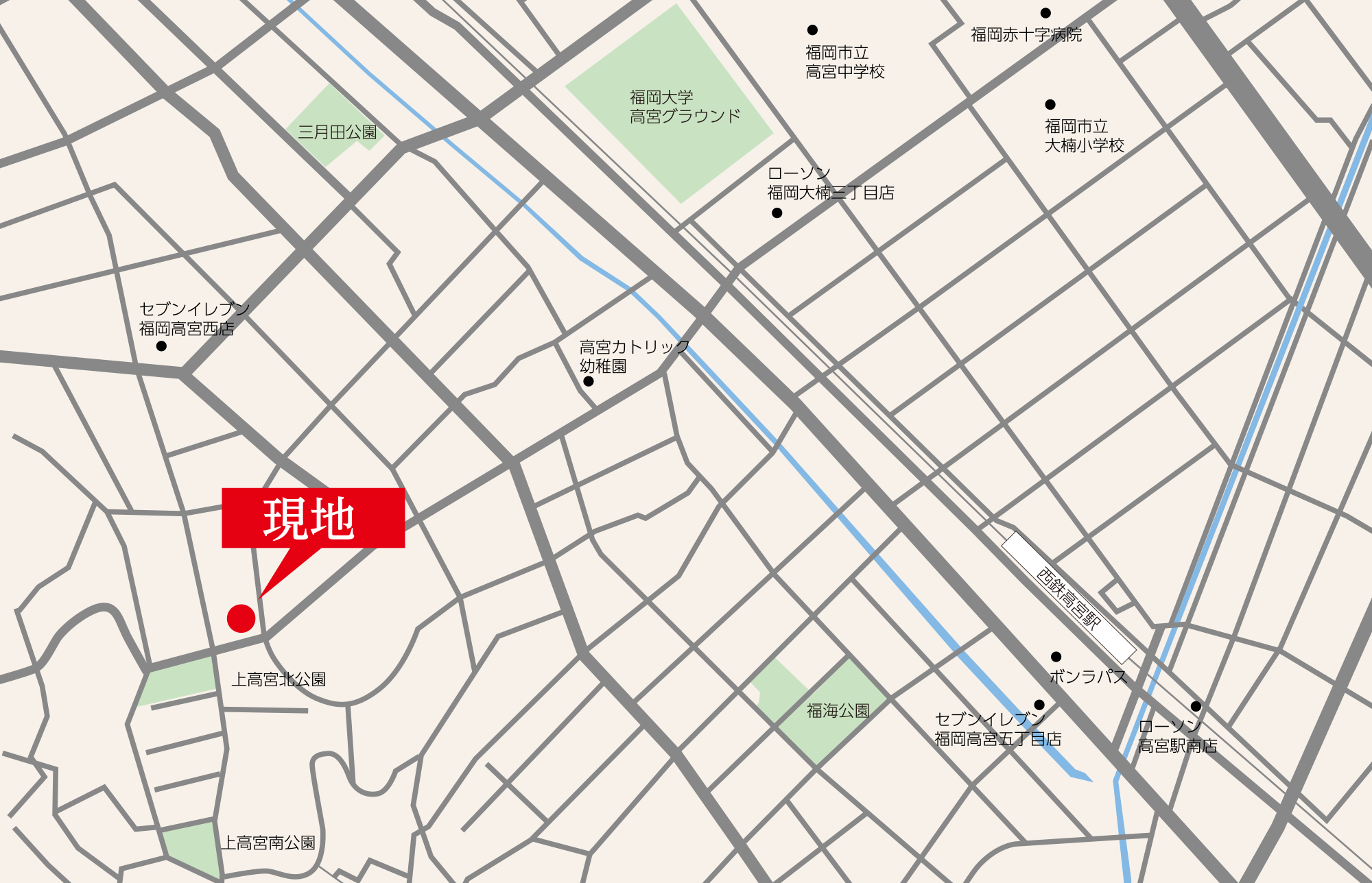 高宮周辺地図